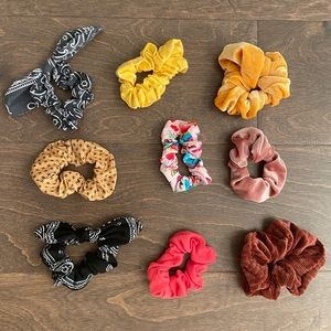 Scrunchie LOT - 9 total